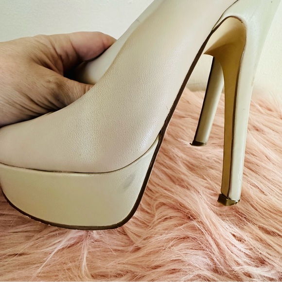 Aldo High Heel Pump Platform Stiletto NUDE Sz 5 - Picture 9 of 13
